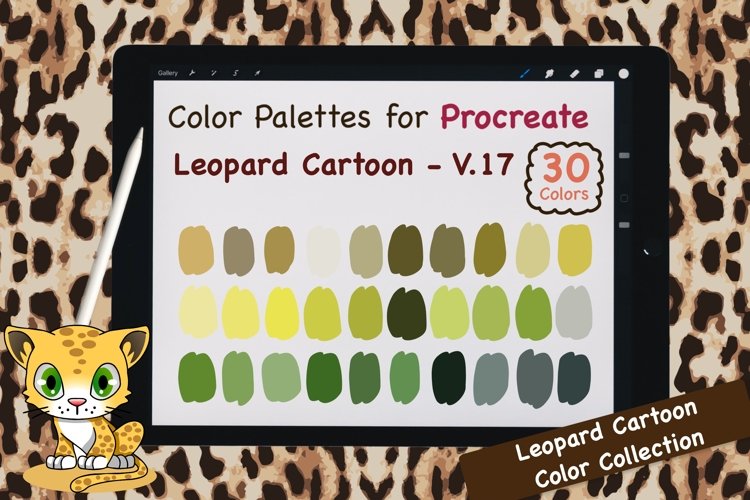 Procreate Color Palette-Leopard Cartoon V.17