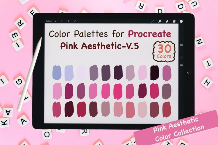 Procreate Color Palettes-Pink V.5