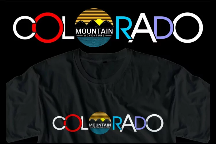 colorado urban street svg t shirt design graphic vector
