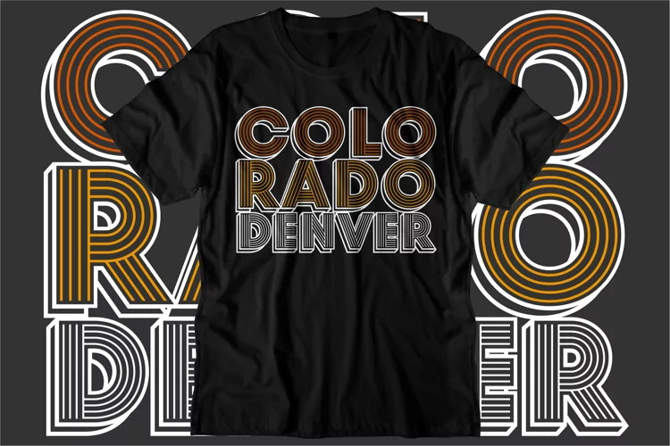 colorado urban street svg t shirt design graphic vector