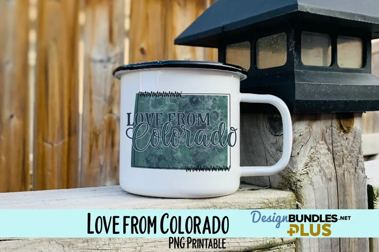 Love from Colorado Sublimation PNG