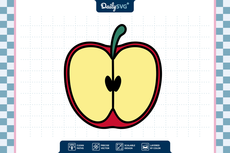 Apple Fruit SVG - Autumn Cut File