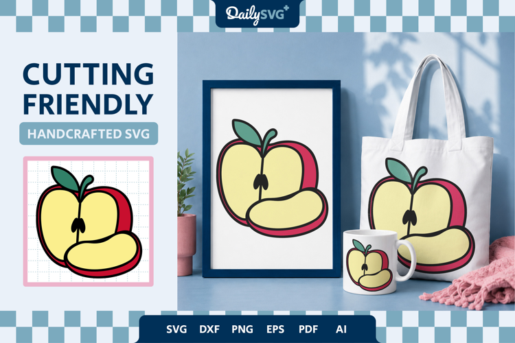 Apple Fruit SVG - Autumn Cut File