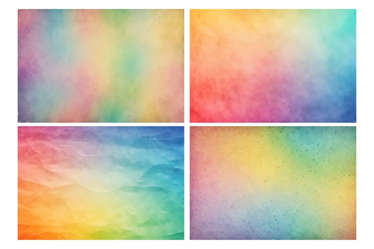 Colored Rainbow Paper Textured Backgrounds