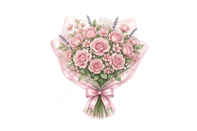 Rose Bouquet Png| Western Png