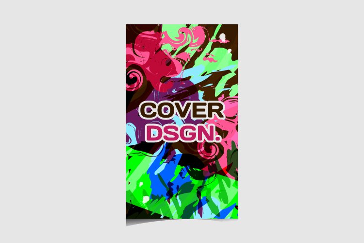 Colorful abstract cover template design example image 1