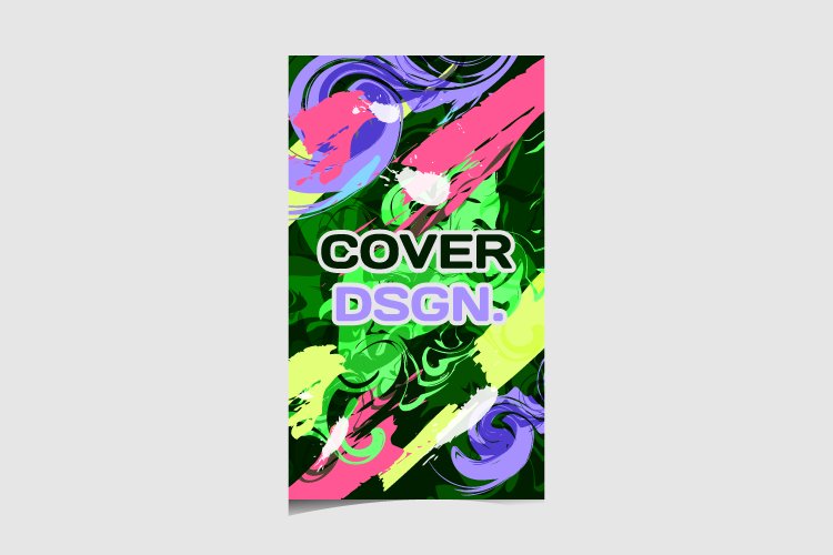 Colorful abstract cover template design art example image 1
