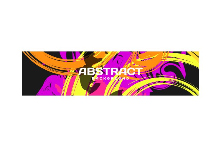 Colorful abstract liquid banner template design background