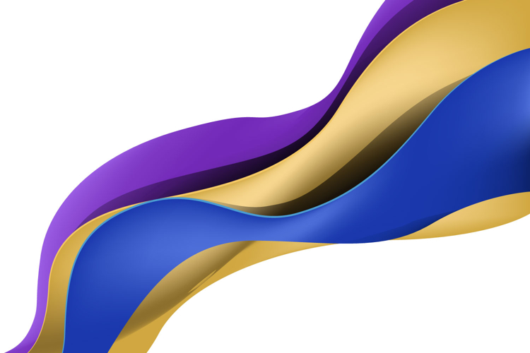 Colorful abstract wave element business graphic eps 10