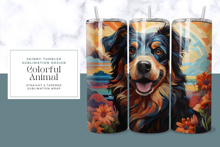 Colorful Animal Tumbler Wrap