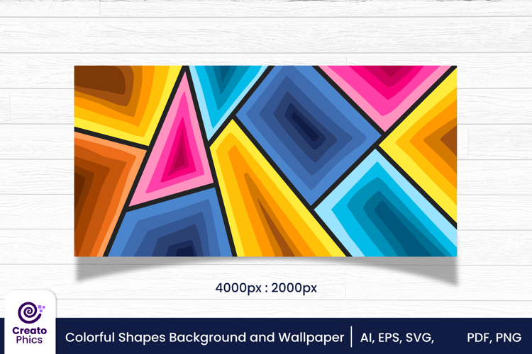 colorful shapes vector background and wallpaper design