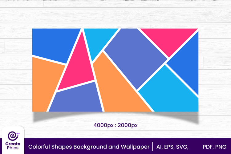 colorful shapes vector background and wallpaper design