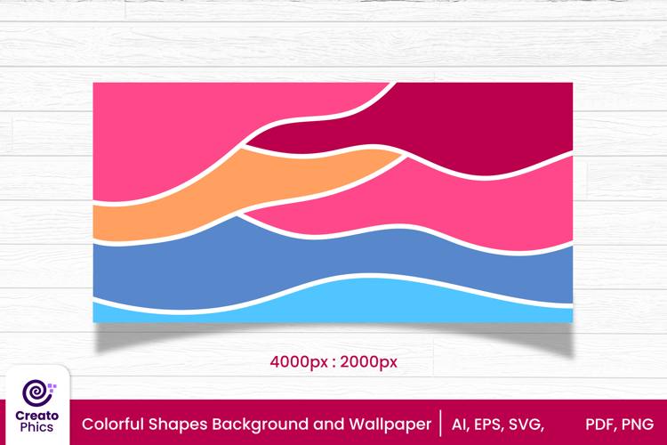 colorful shapes vector background and wallpaper design