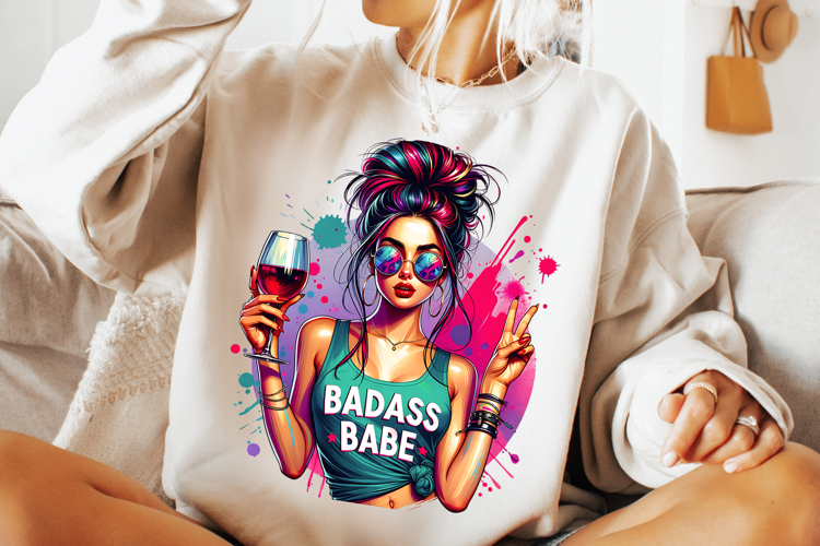 Badass Babe PNG, Funny PNG, Sarcastic PNG, Sassy PNG, Snarky