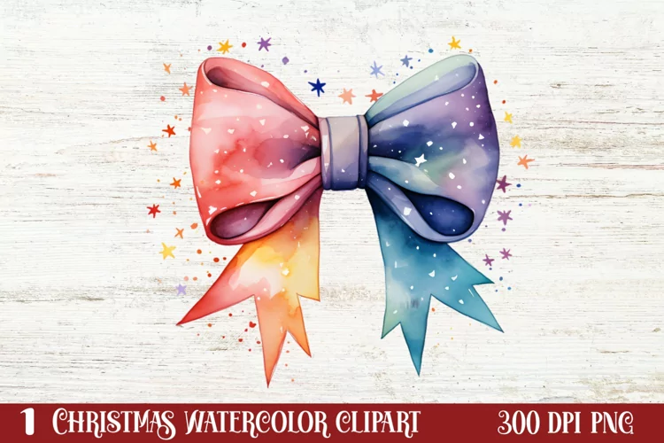 Colorful Christmas Collection Clipart Sublimation