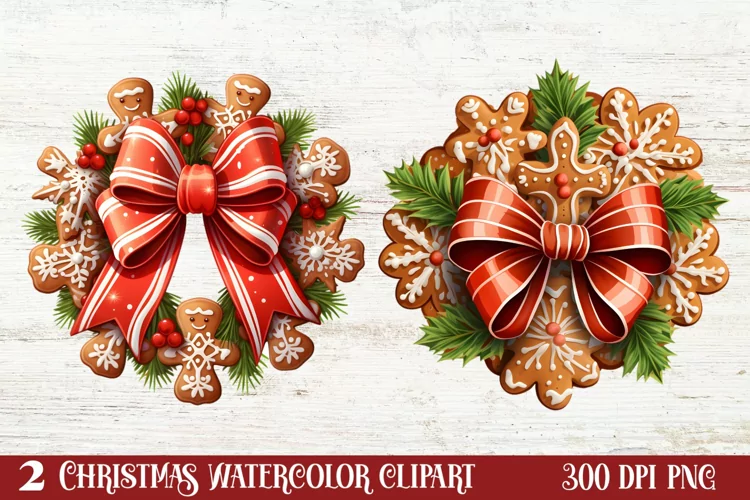 Colorful Christmas Collection Clipart Sublimation