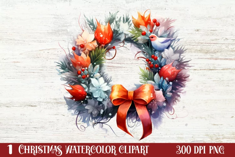 Colorful Christmas Collection Clipart Sublimation