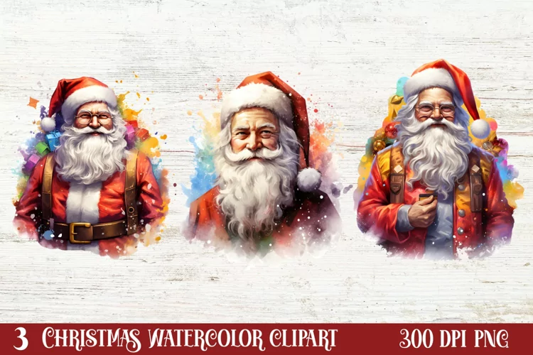 Colorful Christmas Collection Clipart Sublimation