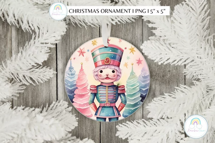 Colorful Nutcracker Christmas Ornament Sublimation
