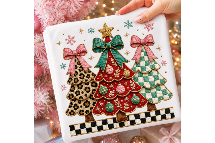 Colorful Coquette Christmas Tree Png