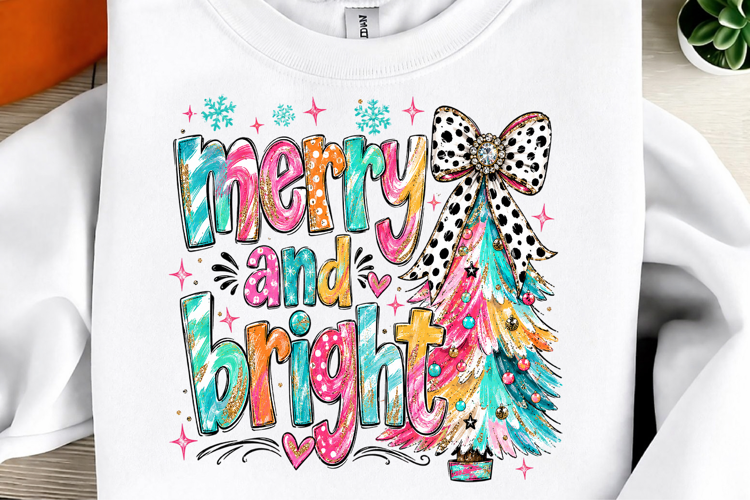 Colorful Coquette Glitter Christmas Tree Png