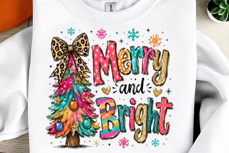 Colorful Coquette Glitter Christmas Tree Png