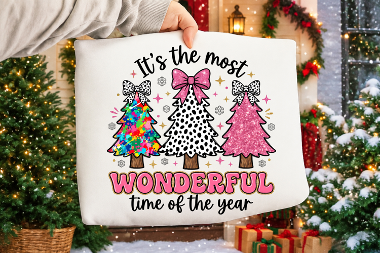 Colorful Coquette Glitter Christmas Tree Png, Girly