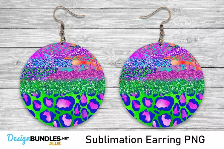 Sublimation Green Leopard Earrings - Sublimation Earring