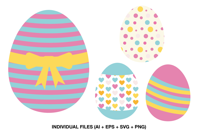 Colorful Easter Egg Clipart for Party Decorations