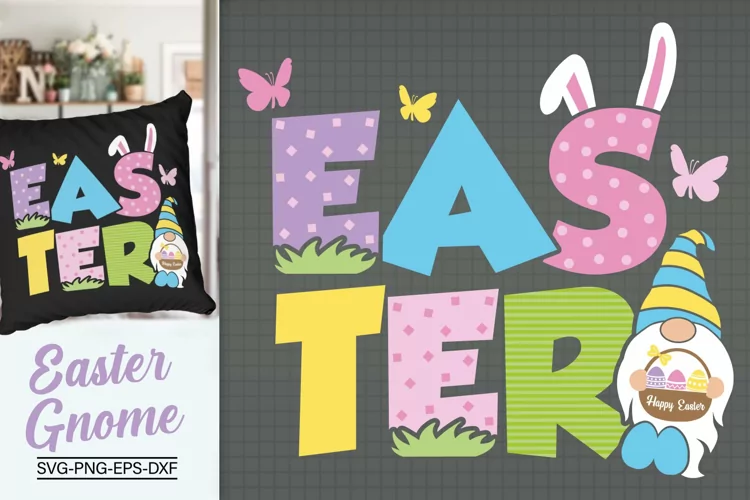Easter Gnome Svg, Easter Colorful Svg, Easter Svg