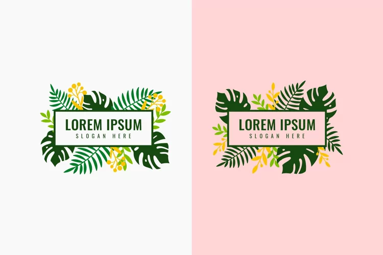 Colorful Feminine Floral Frames