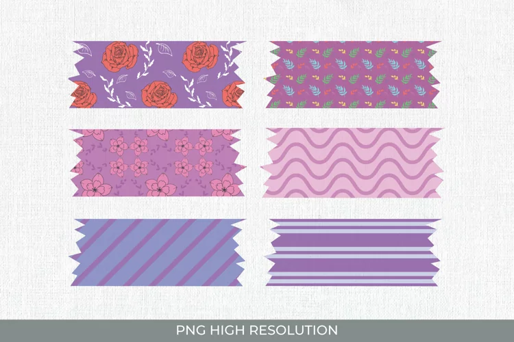 Colorful Floral Patterned Tape