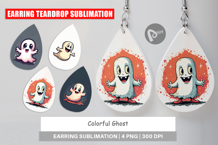 Colorful Ghost Earring