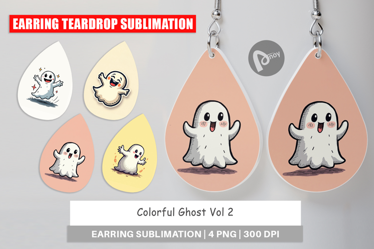 Colorful Ghost Earring