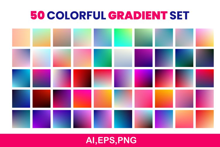 collection of 50 colorful gradients|gradient backgrounds