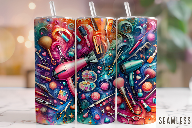 Hair Stylist Tumbler Wrap, Hairdresser Tumbler, Hair Hustler