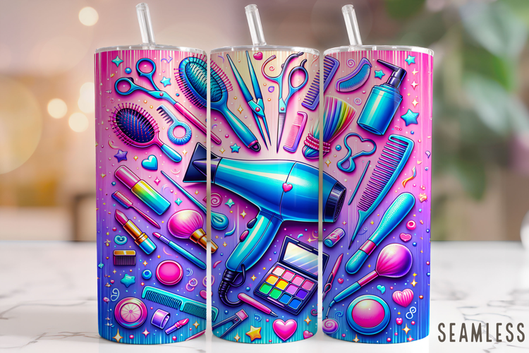 Hair Stylist Tumbler Wrap, Hairdresser Tumbler, Hair Hustler
