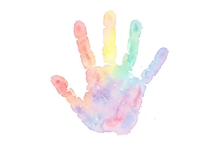 Colorful Hand Art Png| Artist Png