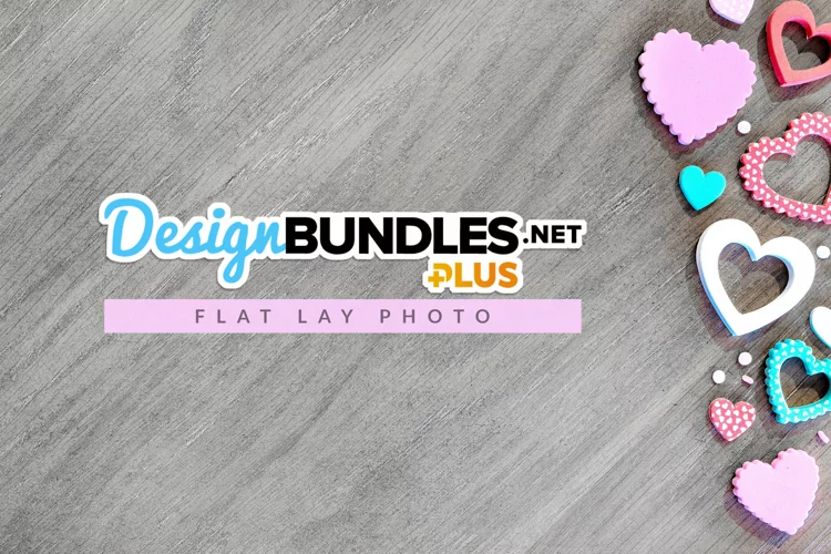 Colorful Hearts | Flat Lay Photo for Valentine's Day