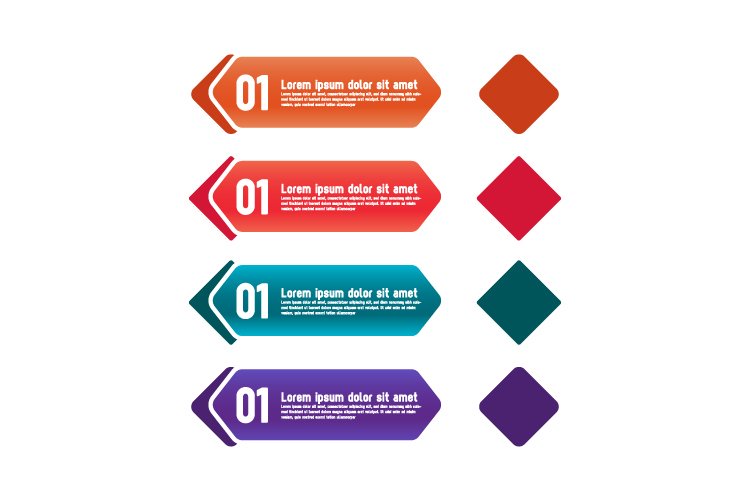 Colorful infographic decoration design