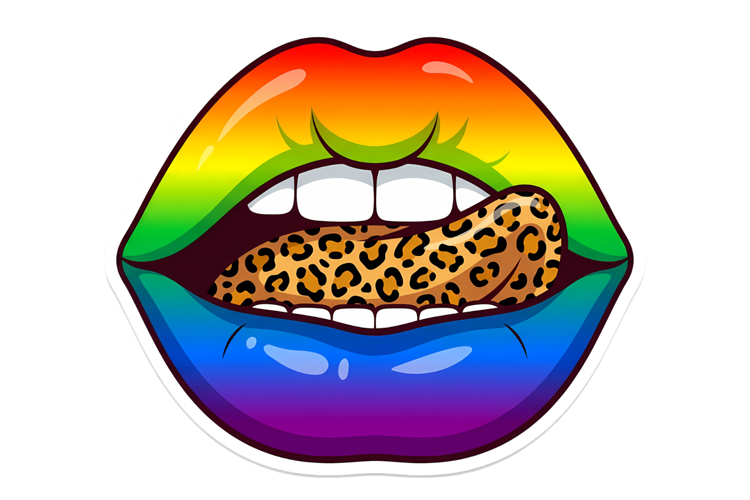 Colorful Lips Png| Western Png