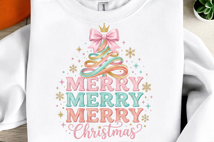 Colorful Merry Christmas Png