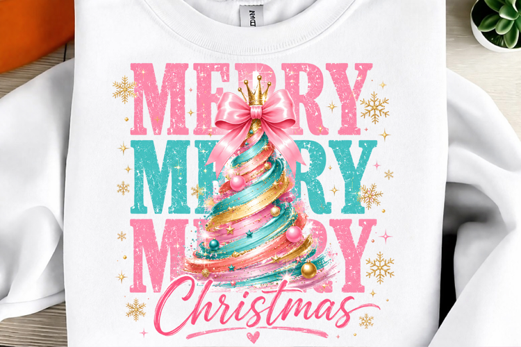 Colorful Merry Christmas Png