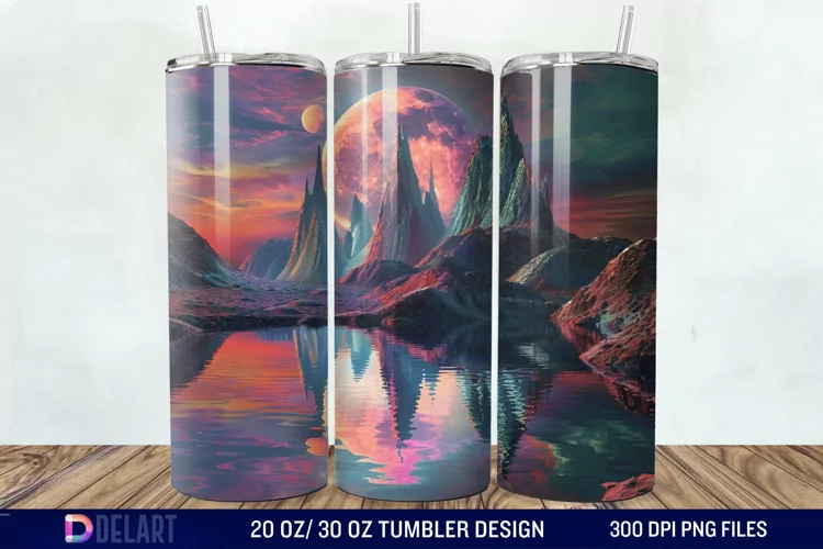 Colorful Planet Tumbler Wrap