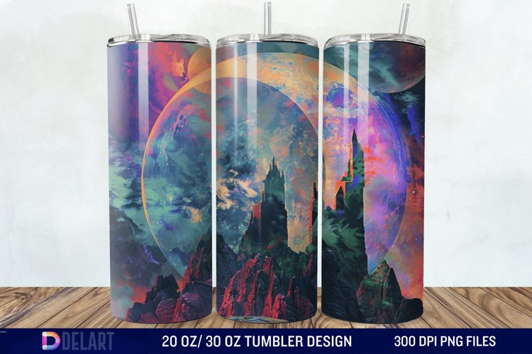 Colorful Planet Tumbler Wrap
