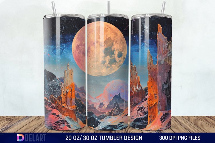 Colorful Planet Tumbler Wrap