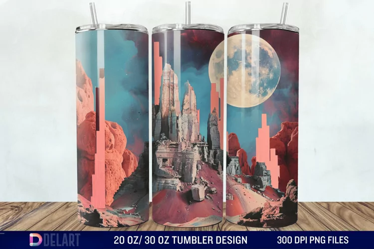 Colorful Planet Tumbler Wrap