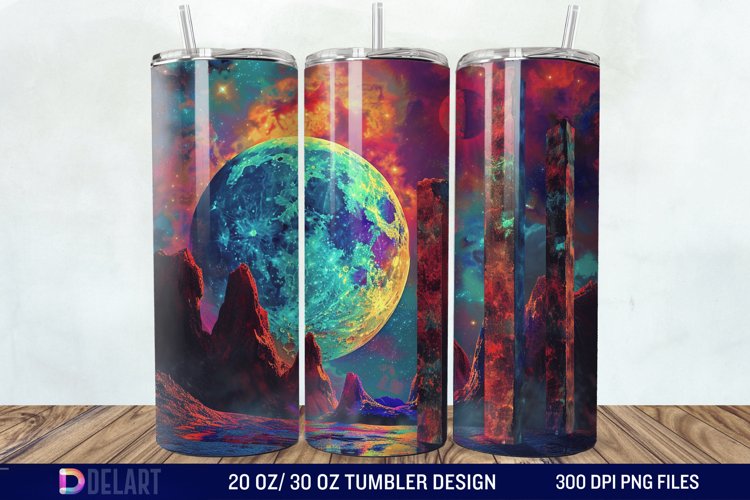 Colorful Planet Tumbler Wrap