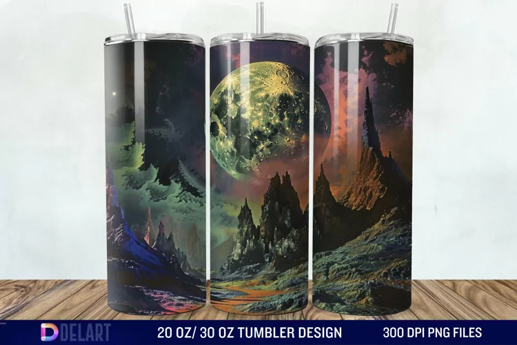 Colorful Planet Tumbler Wrap