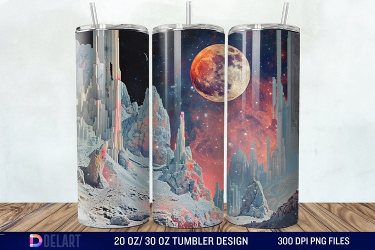 Colorful Planet Tumbler Wrap